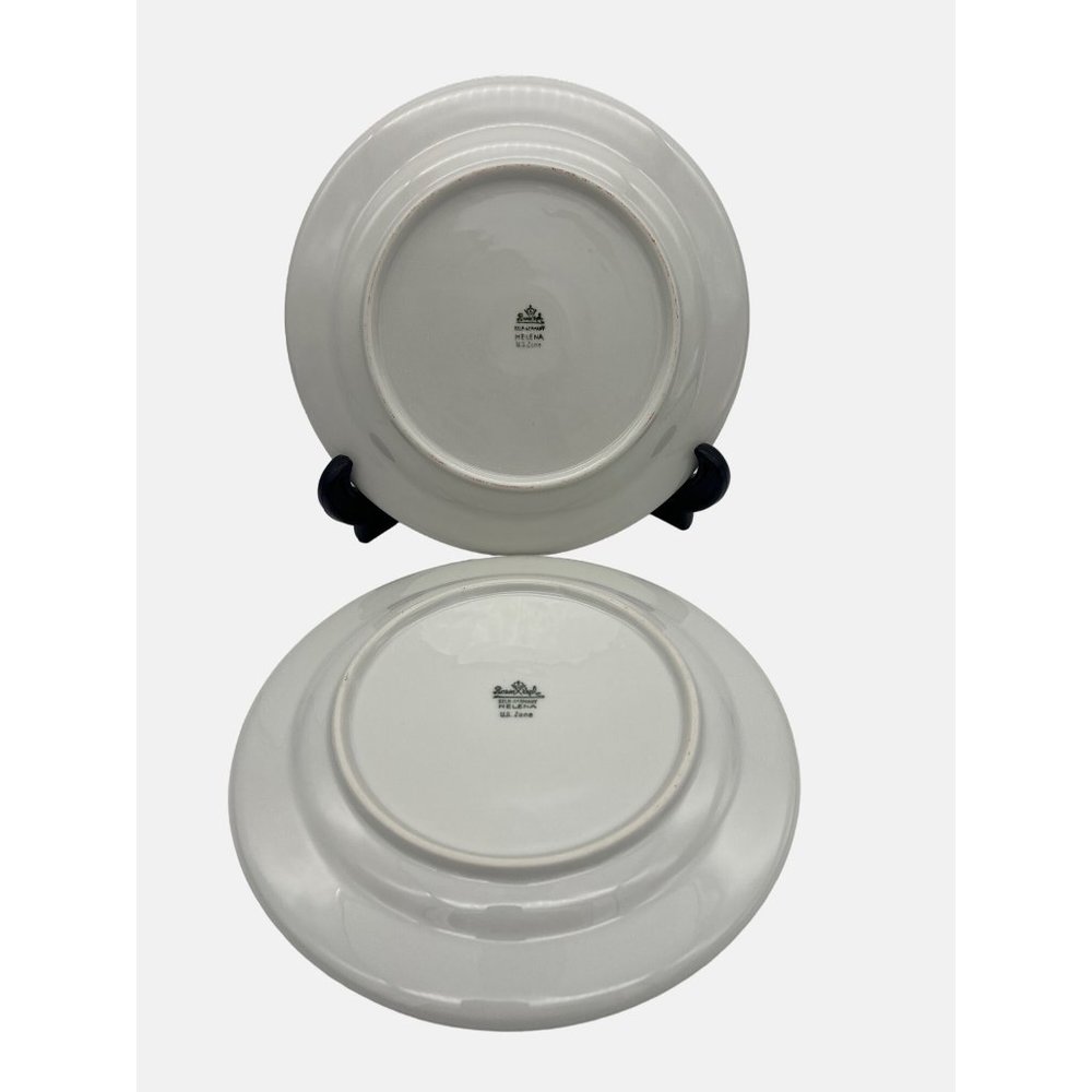 Rosenthal Helena Pair Salad Plates Selb Germany U.S. Zone 1940s R2993 8" - Picture 2 of 6